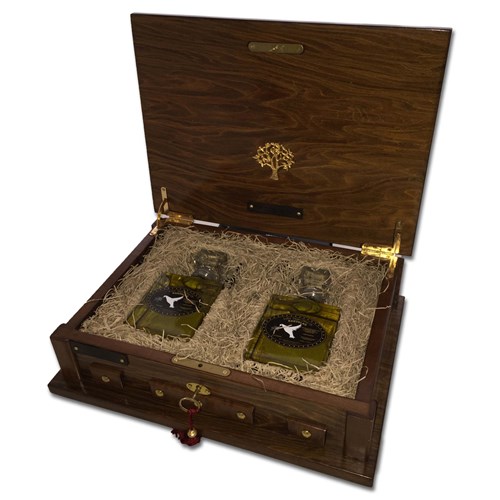 Buy Karvelas Hellas Olive Oil Set in a Handcrafted Olive Wood Box